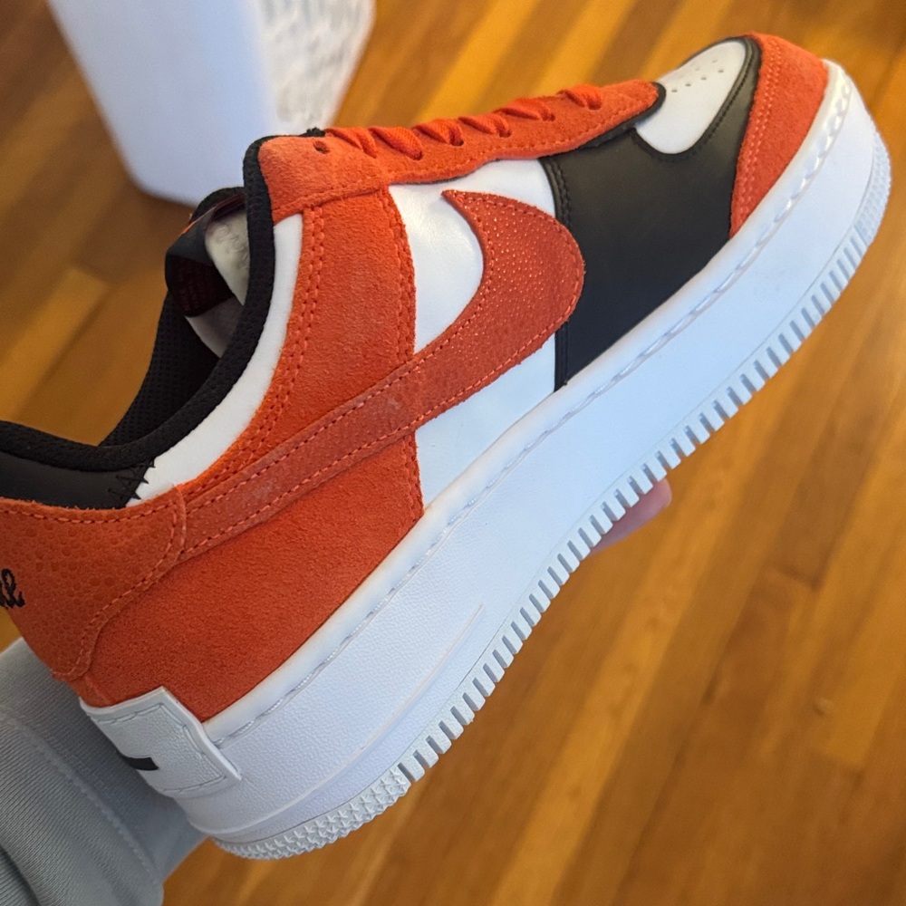 Orange and Black Air Force 1s Nike